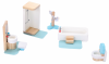 Drewniany domek dla lalek z meblami + 3 lalki gratis!